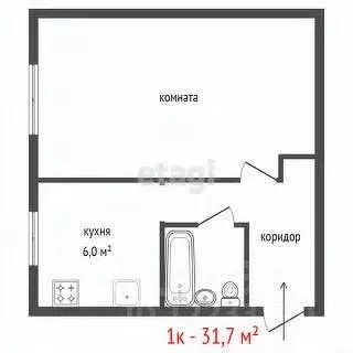 1-к кв. Свердловская область, Первоуральск муниципальный округ, пос. ... - Фото 2