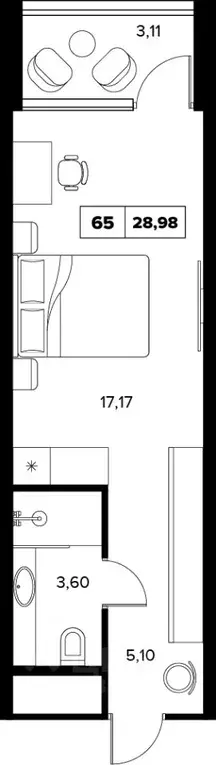 1-к кв. Краснодарский край, Сочи Культурное Уч-Дере мкр, ул. Семашко, ... - Фото 1