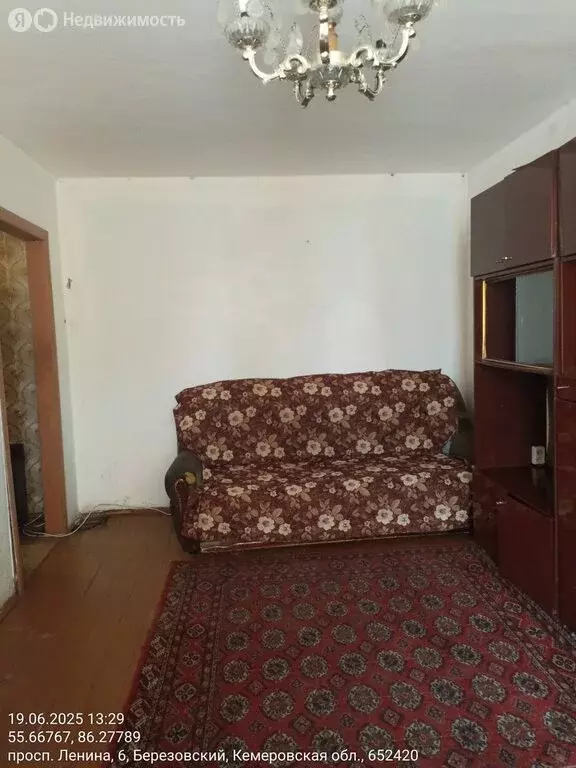 2-комнатная квартира: Берёзовский, проспект Ленина, 6 (45 м) - Фото 1