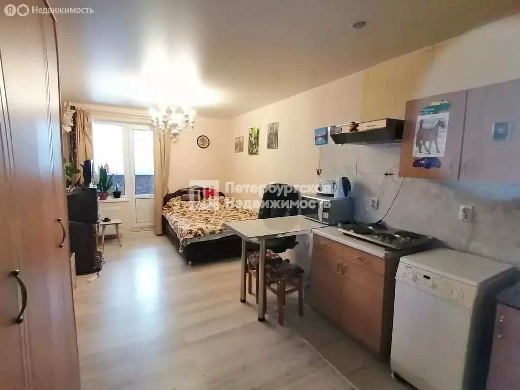 Квартира-студия: Никольское, Октябрьская улица, 16 (25.6 м) - Фото 1