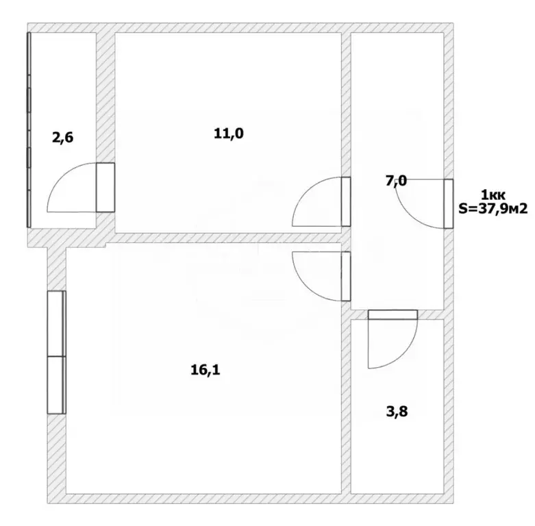 1-к кв. Калининградская область, Калининград Елизаветинская ул., 4 ... - Фото 2