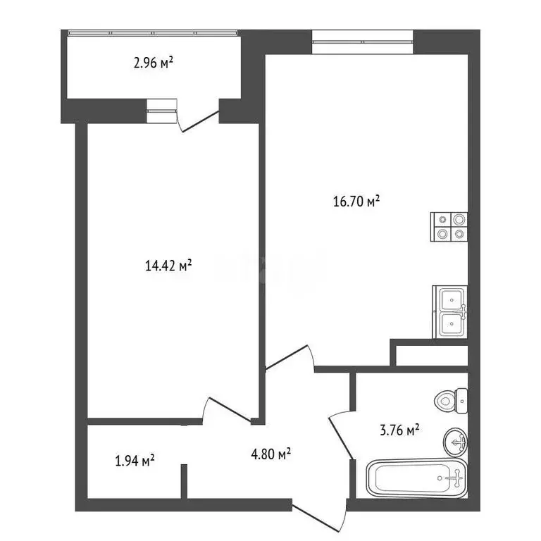 1-комнатная квартира: Санкт-Петербург, Пискарёвский проспект, 25к2 ... - Фото 1