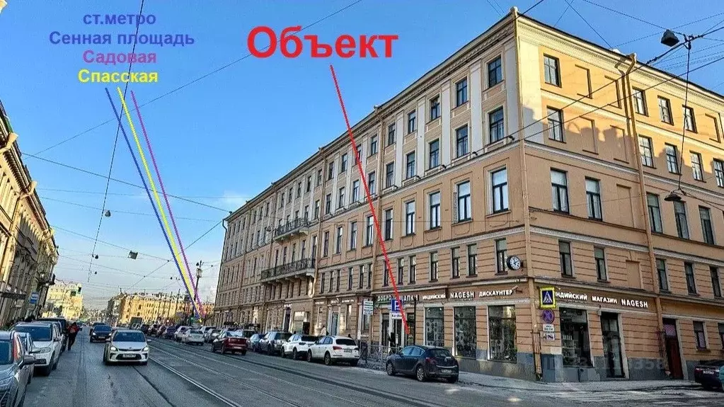 Помещение свободного назначения в Санкт-Петербург Садовая ул., 42 (887 ... - Фото 2