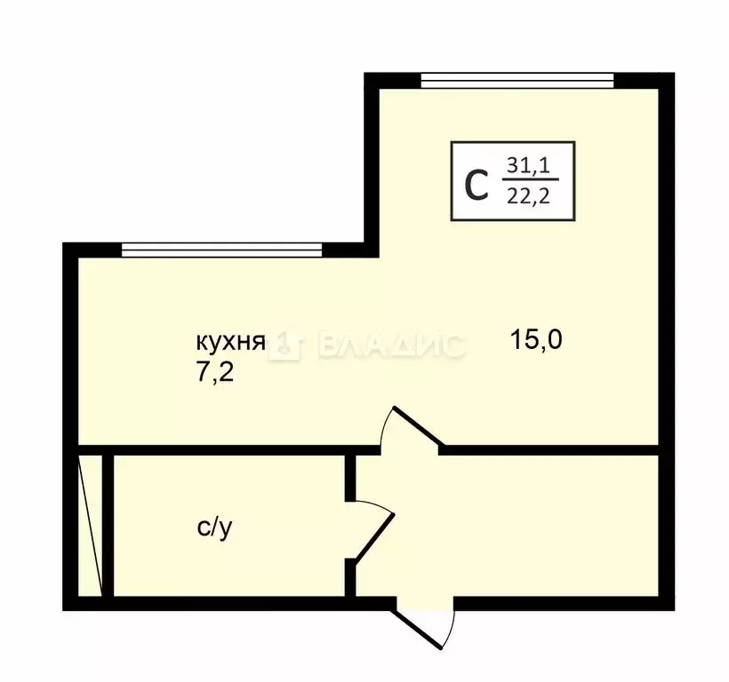 Квартира-студия: Мурино, улица Шувалова, 28 (31.1 м) - Фото 0