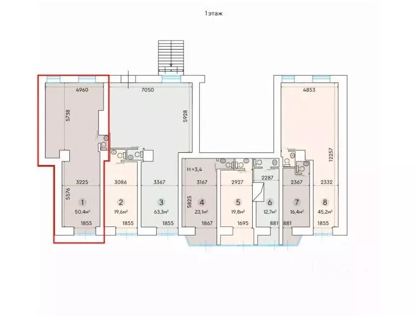 Торговая площадь в Москва Ленинградский просп., 33К3 (50 м) - Фото 1