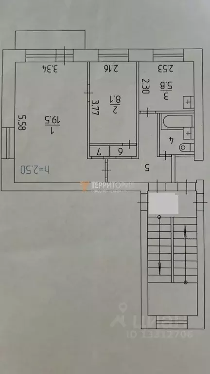 2-к кв. Пермский край, Пермь ул. Липатова, 8 (42.7 м) - Фото 2