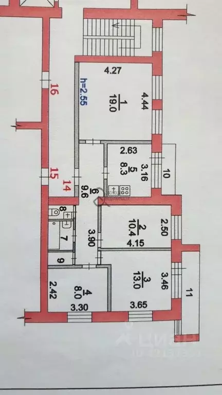 4-к кв. Московская область, Истра ул. Ленина, 19 (73.0 м) - Фото 1
