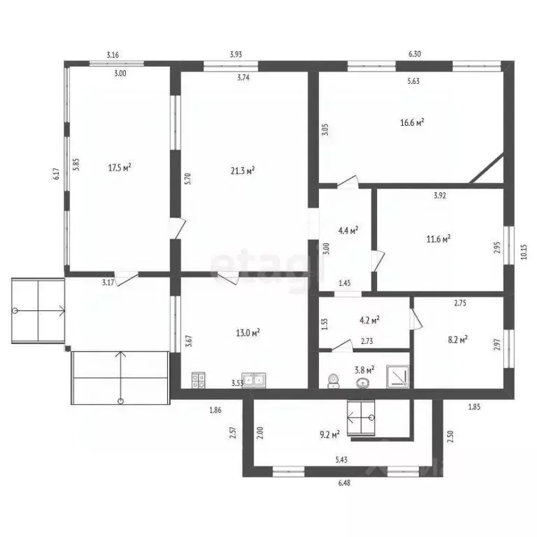 Дом в Московская область, Серпухов городской округ, д. Лукьяново ул. ... - Фото 2