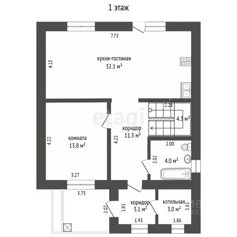 Дом в Тюменская область, Тюмень Тополиная ул. (127 м) - Фото 2