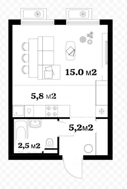 1-к кв. Московская область, Котельники Парковый мкр, 1к7 (28.5 м) - Фото 1