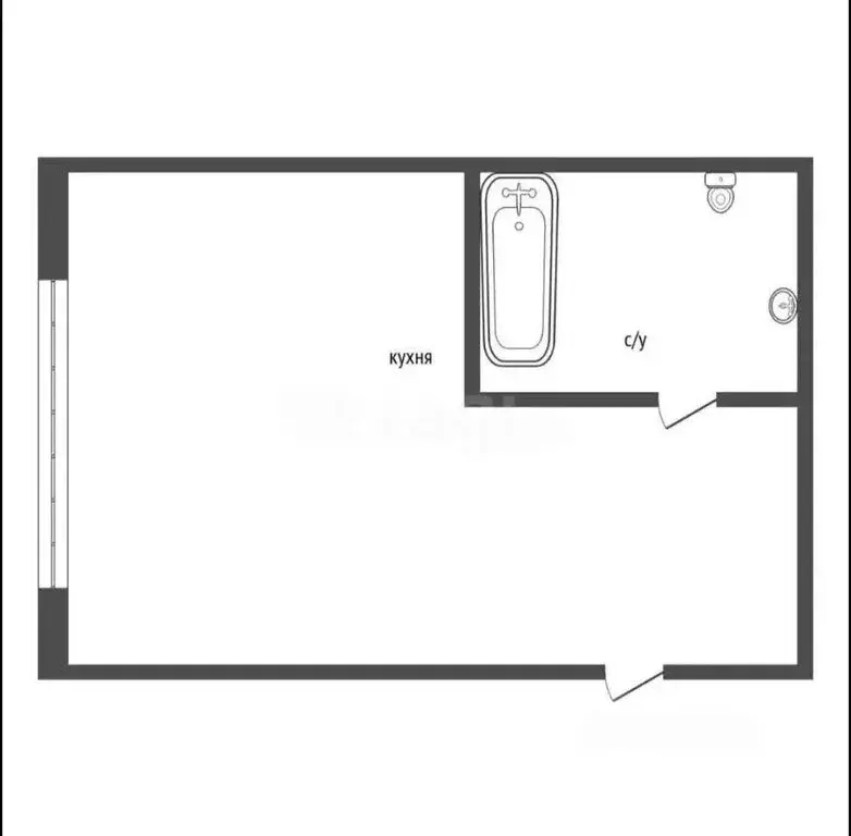 Квартира-студия: Барнаул, Балтийская улица, 63Б (25.7 м) - Фото 1