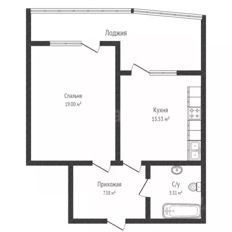 1-к кв. Краснодарский край, Краснодар Старокубанская ул., 137/1к1 ... - Фото 2