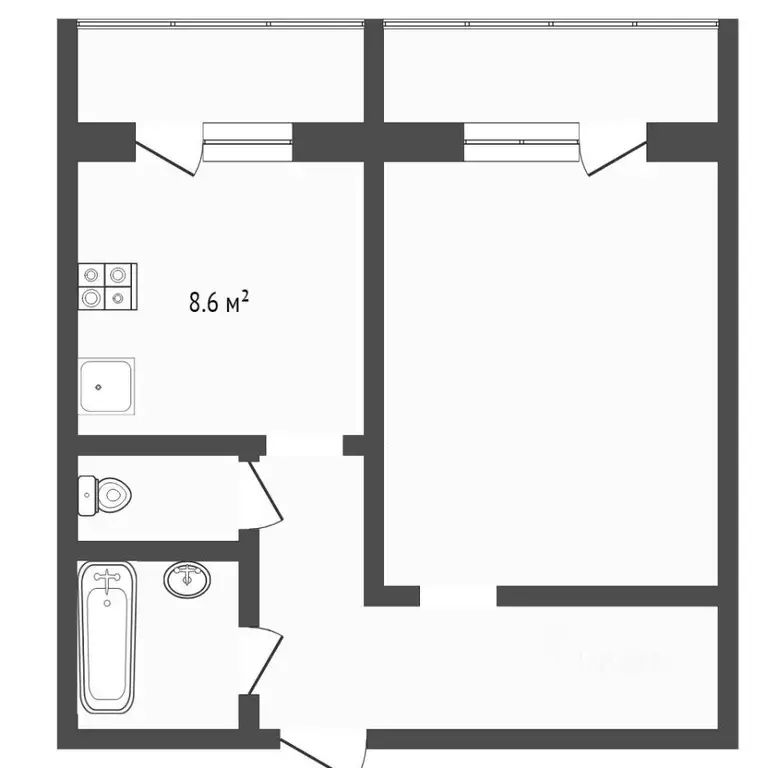 1-к кв. Москва ул. Академика Янгеля, 14К4 (40.0 м) - Фото 1