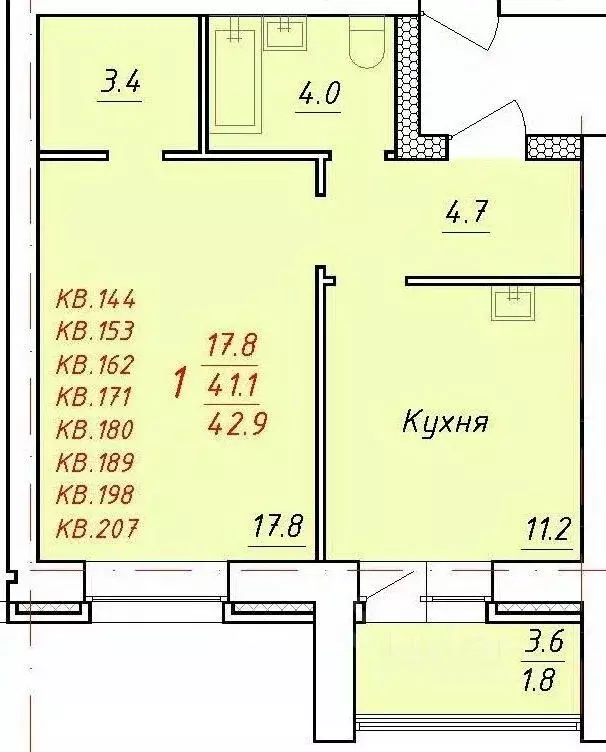 1-к кв. Алтайский край, Новоалтайск Индустриальная ул., 18 (42.9 м) - Фото 0