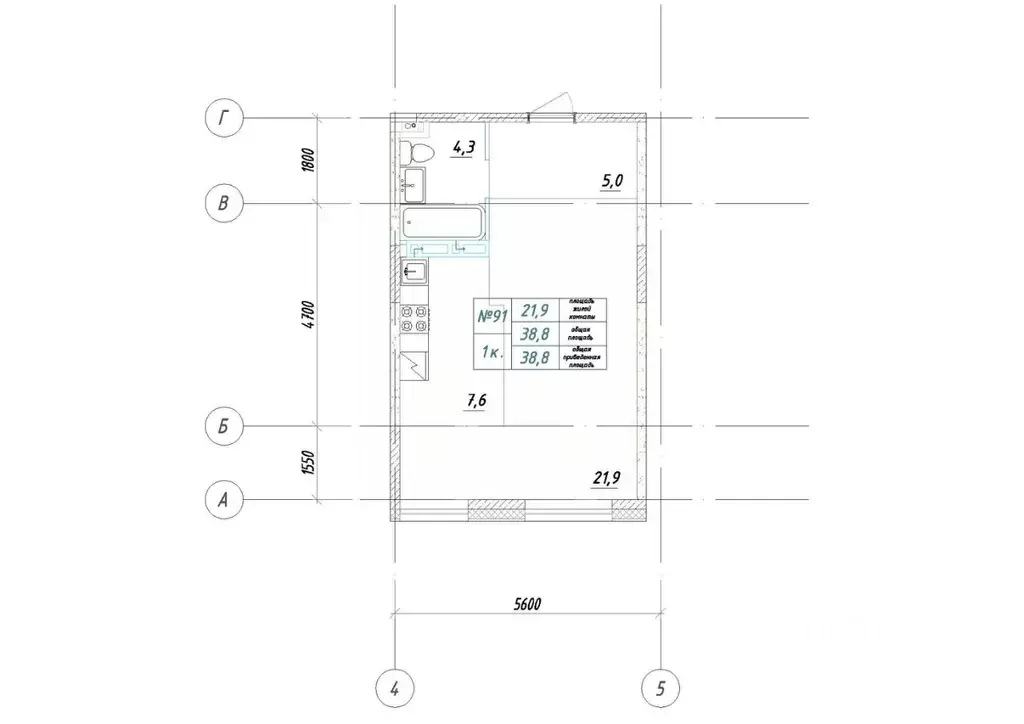 1-к кв. Приморский край, Большой Камень ул. Ленина, 14 (38.8 м) - Фото 1