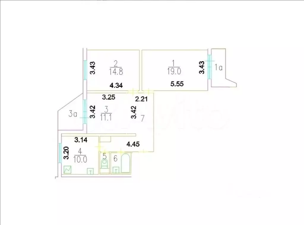 3-комнатная квартира: Москва, Дубнинская улица, 17к2 (72.4 м) - Фото 1