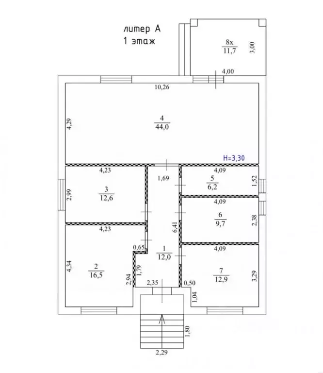 Дом в Ростовская область, Ростов-на-Дону Калиновая ул., 11 (130 м) - Фото 1