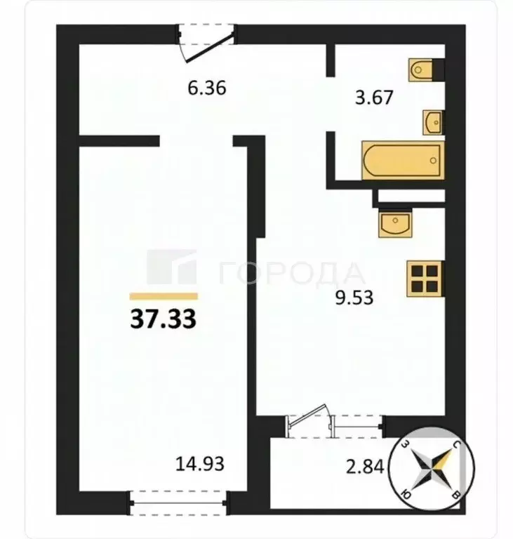 1-к кв. Новосибирская область, Новосибирск ул. Оловозаводская, 1 ... - Фото 1