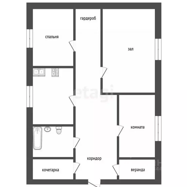 Дом в Свердловская область, Тугулымский муниципальный округ, пос. ... - Фото 2