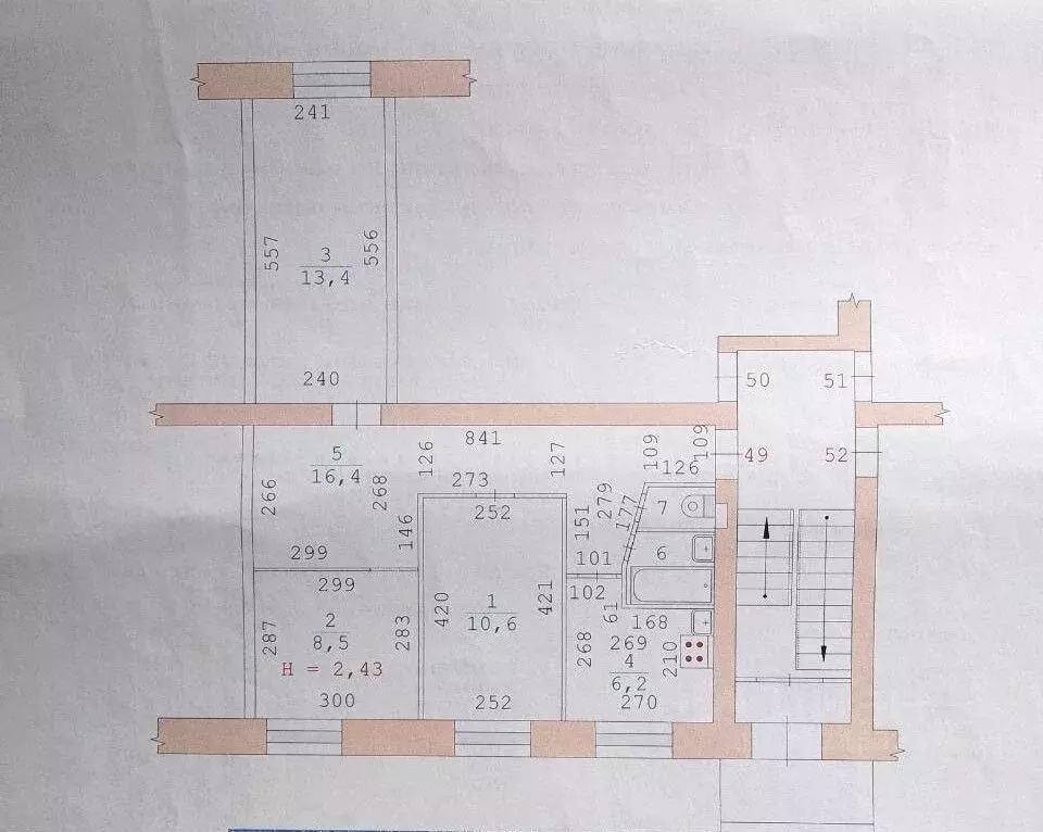 3-к кв. Свердловская область, Екатеринбург ул. Азина, 21 (59.0 м) - Фото 1