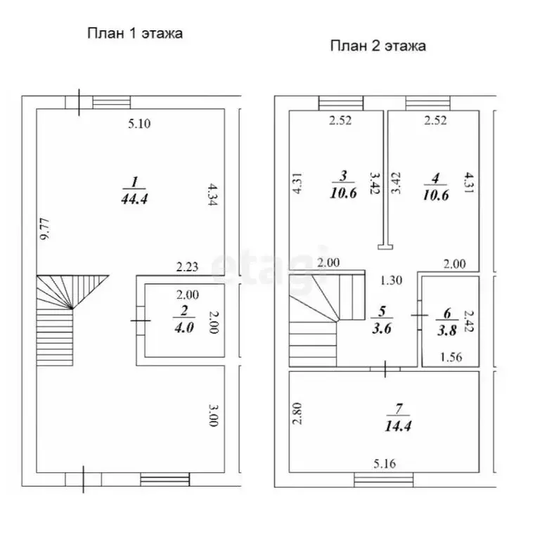 Дом в село Южный Урал, Лётная улица (93.1 м) - Фото 1