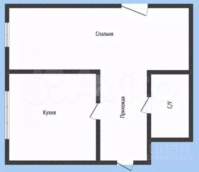 1-к. квартира, 51,4 м, 1/6 эт. - Фото 0