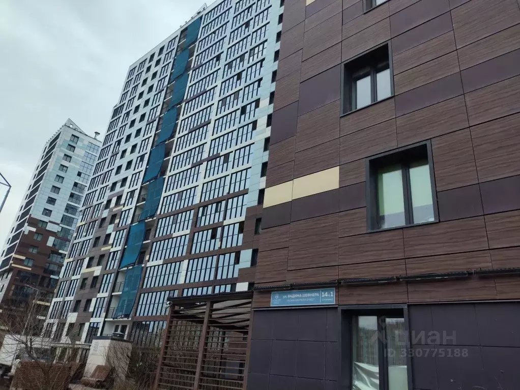 1-к кв. Санкт-Петербург ул. Вадима Шефнера, 14к1 (28.4 м) - Фото 2