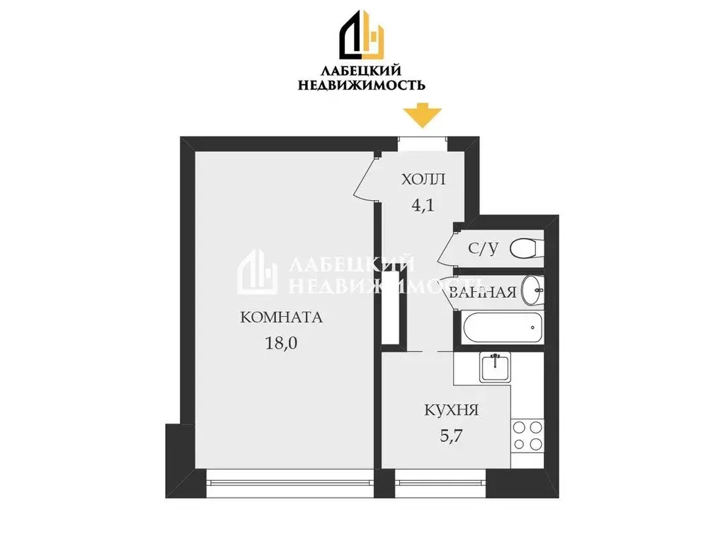 1-комнатная квартира: Сестрорецк, Дубковское шоссе, 32А (31 м) - Фото 1