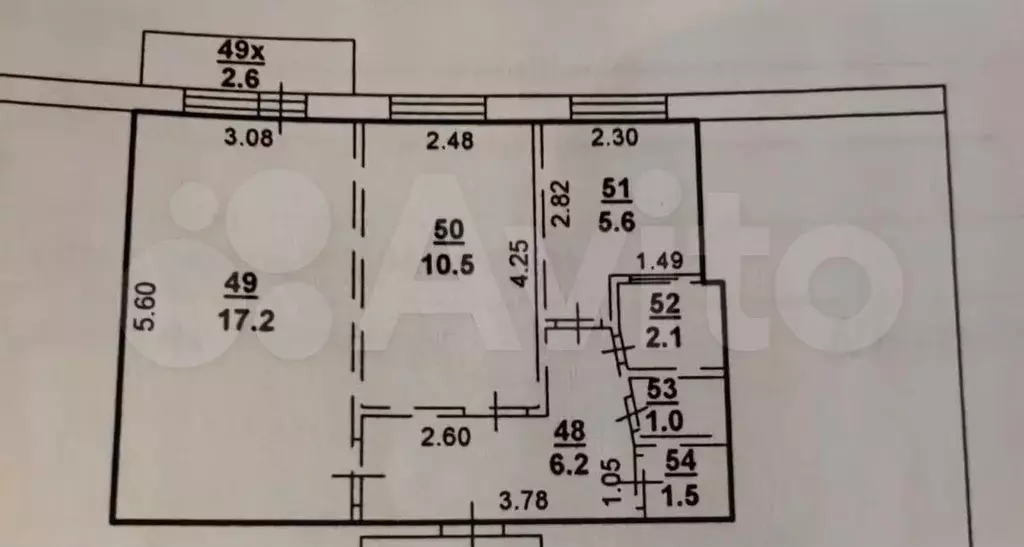 2-к. квартира, 43 м, 3/5 эт. - Фото 0