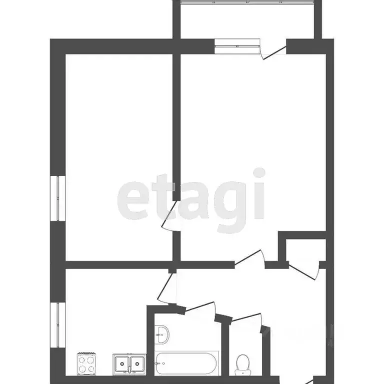 2-к кв. Тюменская область, Тюмень Карская ул., 23 (39.6 м) - Фото 1