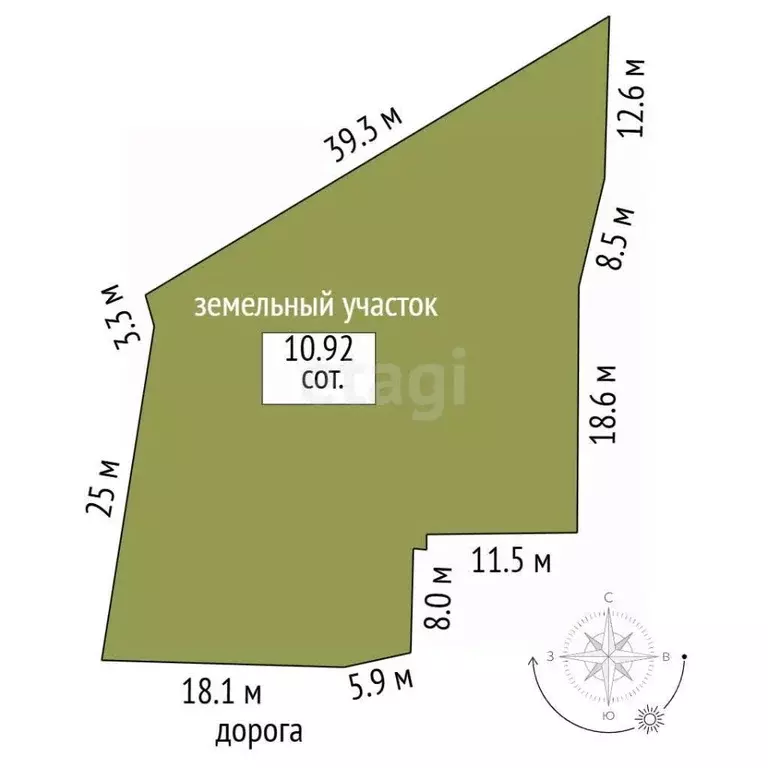 Участок в Крым, Ялта муниципальный округ, Ливадия пгт ул. Батурина, 36 ... - Фото 1