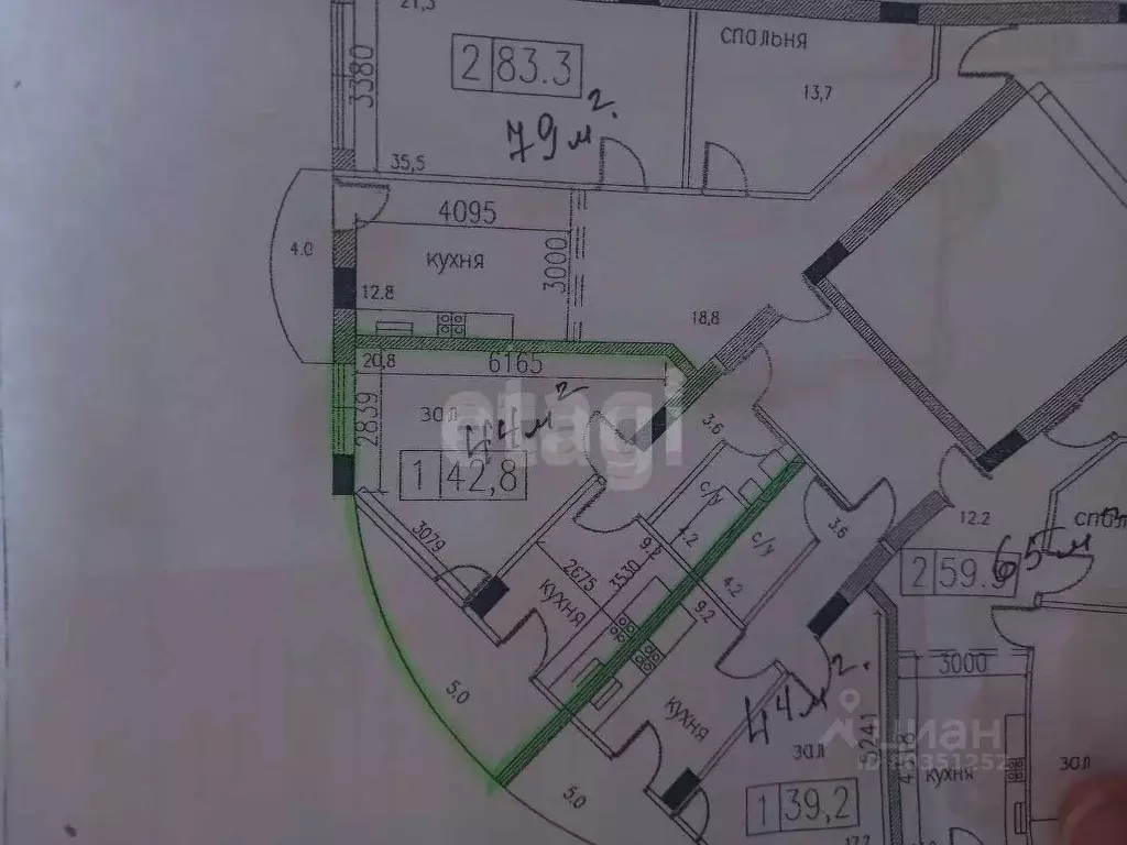 1-к кв. Ингушетия, Магас ул. Эльберта Нальгиева (44.0 м) - Фото 2