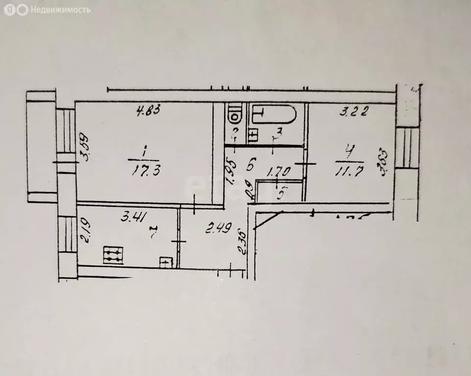 2-комнатная квартира: Ухта, набережная Нефтяников, 8 (50.8 м) - Фото 0