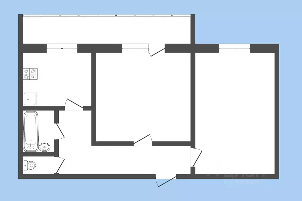 2-к кв. Смоленская область, Смоленск проезд Маршала Конева, 29 (68.2 ... - Фото 2