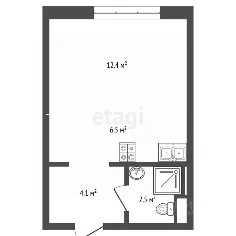 Студия Москва Открытое ш., 18Ак4 (25.5 м) - Фото 2