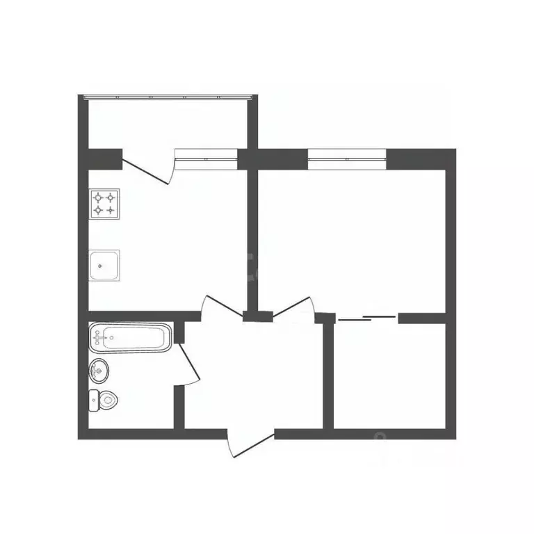 1-к кв. Тамбовская область, Тамбов Свободная ул., 4к6 (36.1 м) - Фото 1