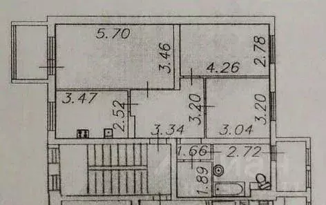3-к кв. Астраханская область, Астрахань ул. Адмирала Нахимова, 95 ... - Фото 2