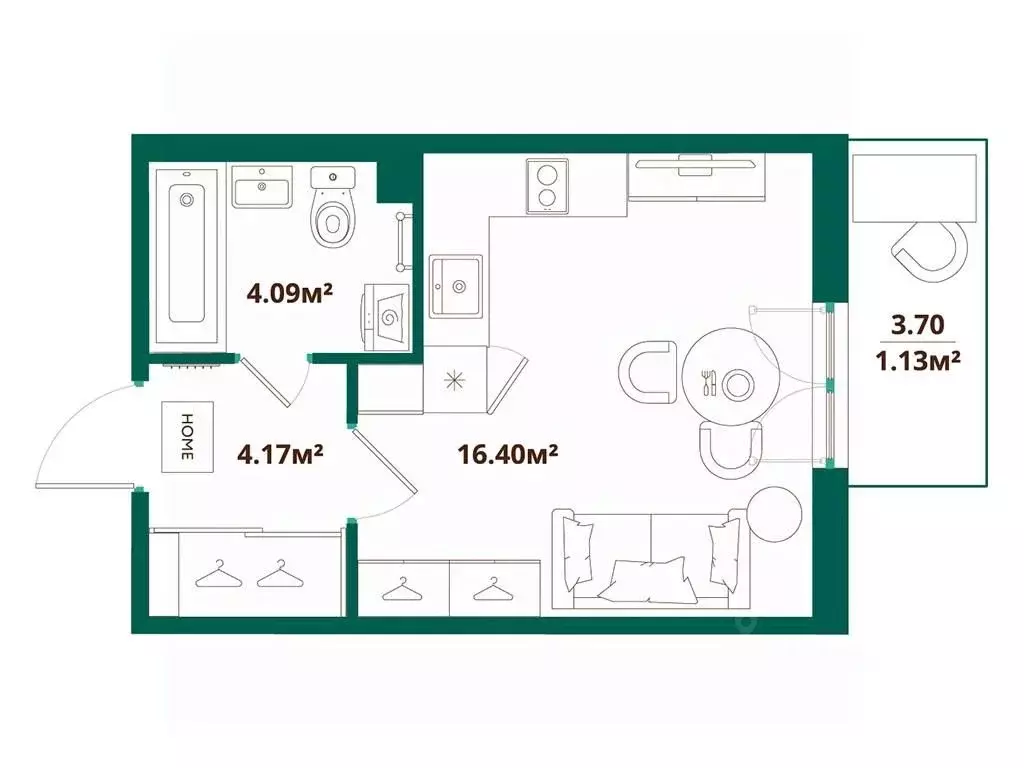 Студия Ленинградская область, Ломоносовский район, Аннинское городское ... - Фото 1