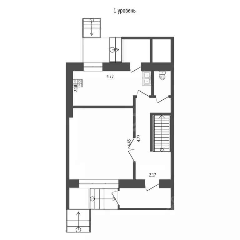 3-к кв. Архангельская область, Приморский муниципальный округ, д. ... - Фото 2