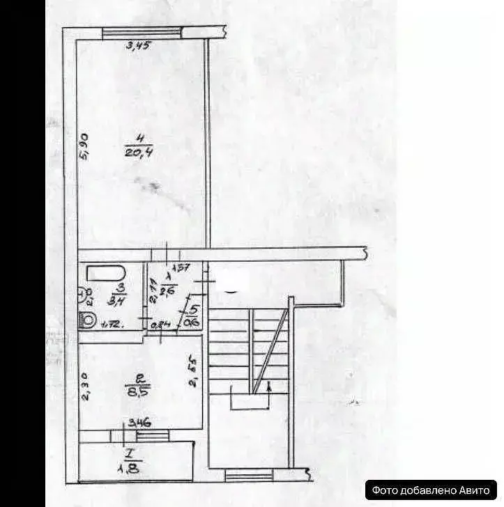 1-к кв. Крым, Феодосия ул. Челнокова, 108 (37.3 м) - Фото 2