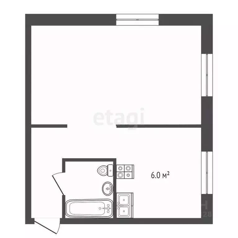 1-к кв. Владимирская область, Муром ул. Куйбышева, 30 (31.0 м) - Фото 1