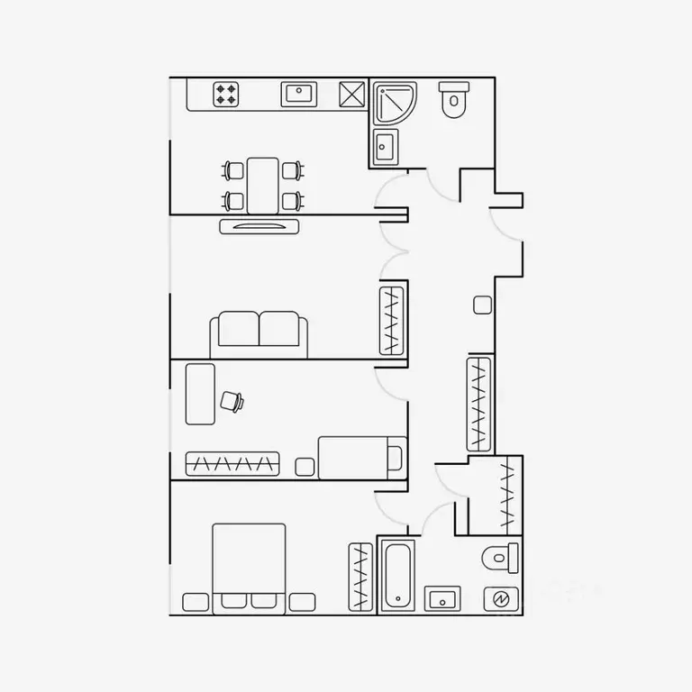 3-к кв. Москва ул. Василисы Кожиной, 13 (86.0 м) - Фото 1