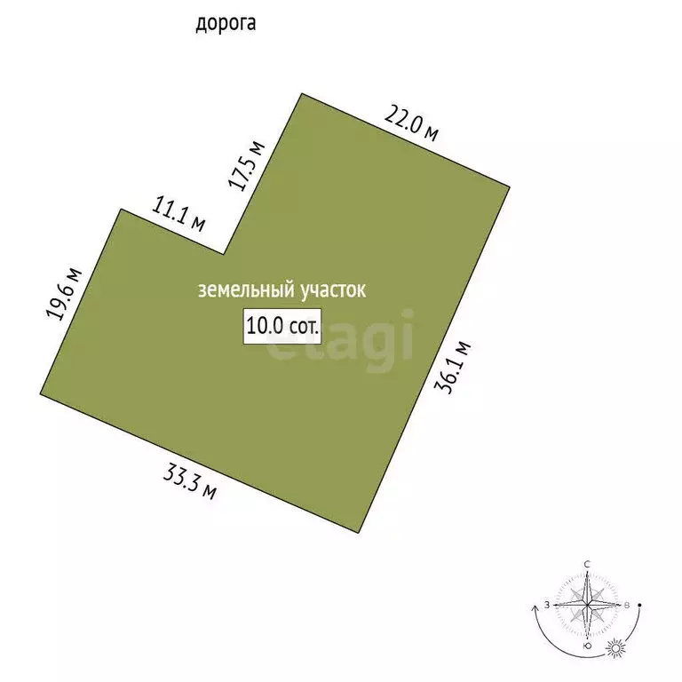 Участок в Оржицкое сельское поселение, ЗАО Спиринское (10.04 м) - Фото 1