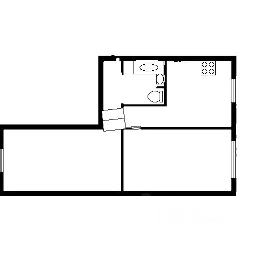 2-к кв. Тюменская область, Тобольск 10-й мкр, 8 (44.5 м) - Фото 1