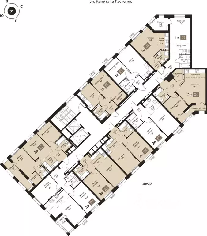 Студия Пермский край, Пермь ул. Капитана Гастелло, 21 (27.9 м) - Фото 2