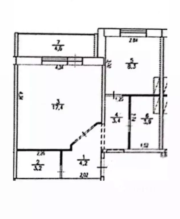 1-к кв. Омская область, Омск Сибирский просп., 45 (40.4 м) - Фото 2