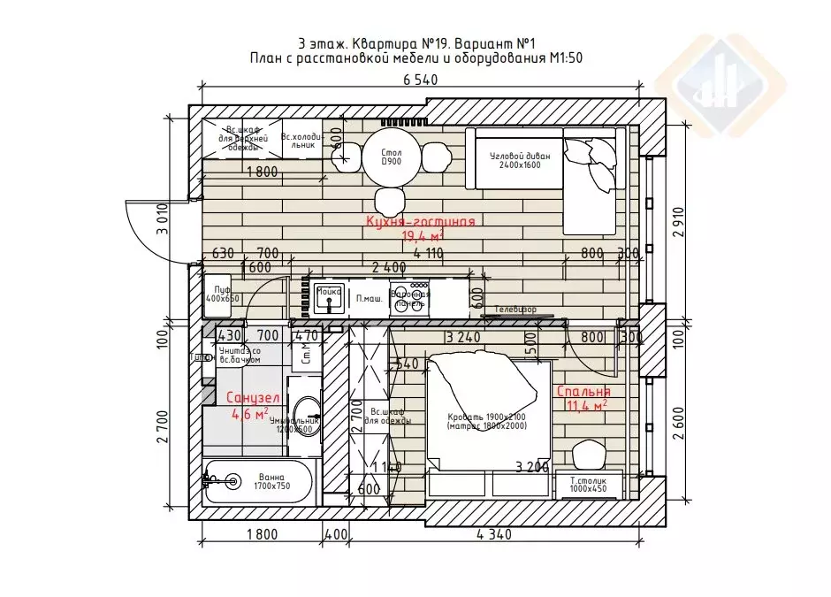 2-комнатная квартира: Находка, улица Дзержинского, 15 (36 м) - Фото 1
