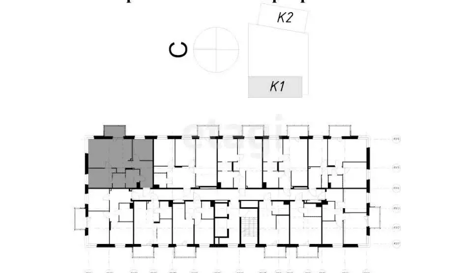 3-комнатная квартира: Казань, улица Гаврилова, 7к1 (63.51 м) - Фото 2