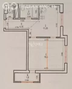 1-комнатная квартира: Нижний Новгород, Московское шоссе, 167к2 (38.1 ... - Фото 0
