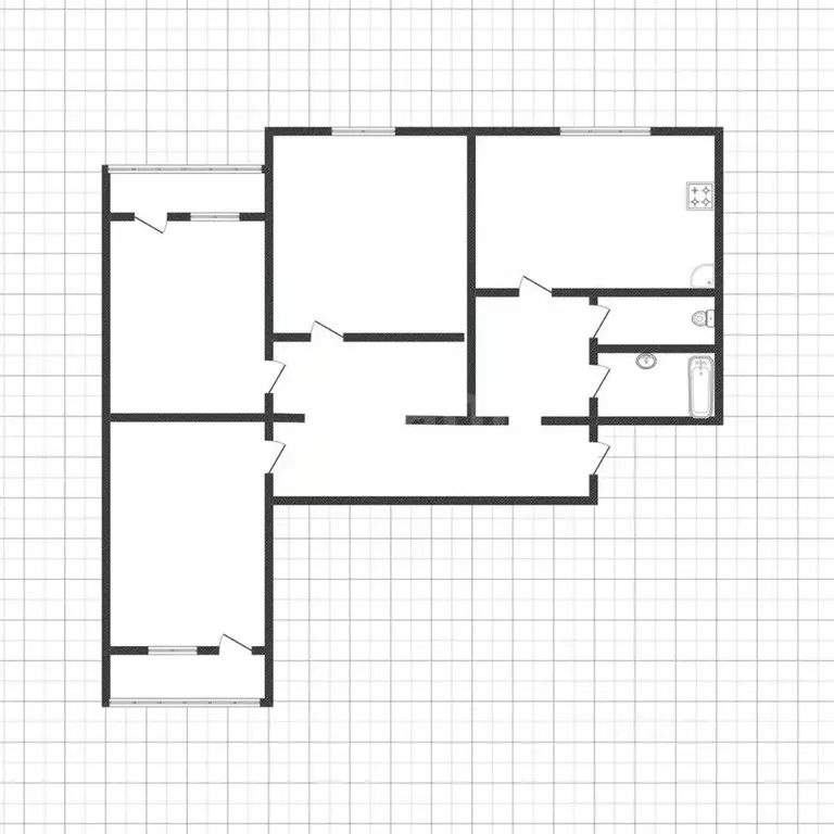 3-к кв. Белгородская область, Белгород просп. Славы, 6 (71.4 м) - Фото 2
